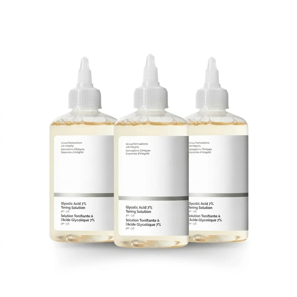 Glycolic Acid Toner Trio with Glycolic Acid for Radiant Skin & Skin Texture