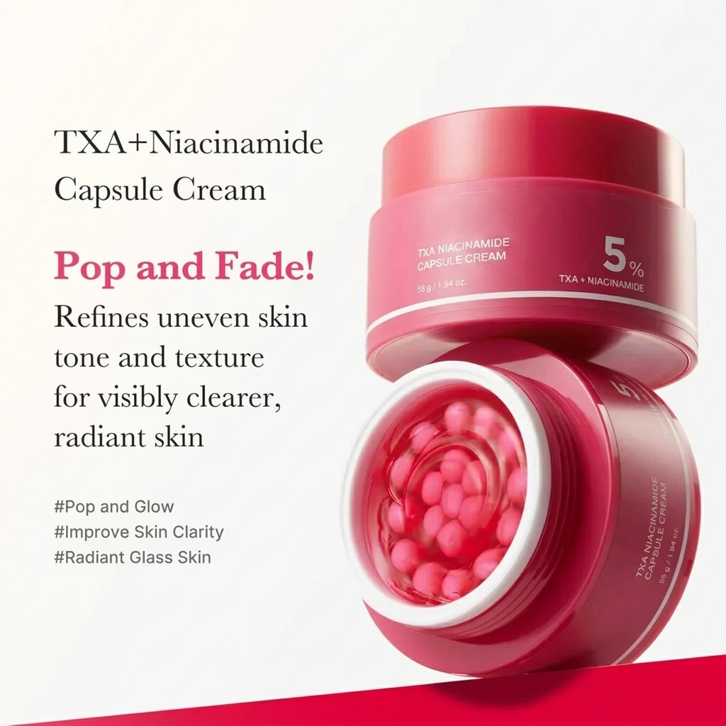 TXA Niacinamide Capsule Cream with Tranexamic Acid for Dark Spots & Glass Skin