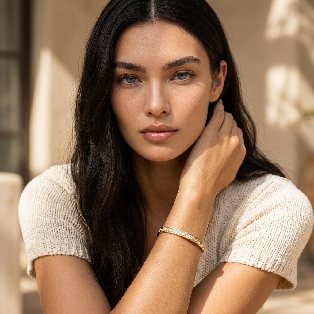 Bracelet doré éternité