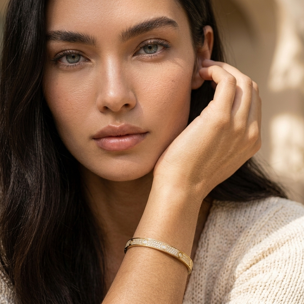 Bracelet doré éternité