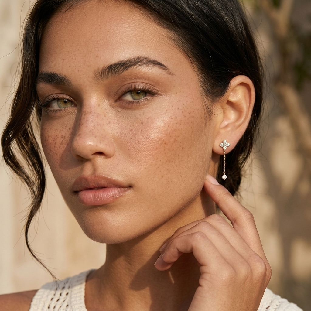 Boucles d’oreilles pendantes en cristal Vivienne