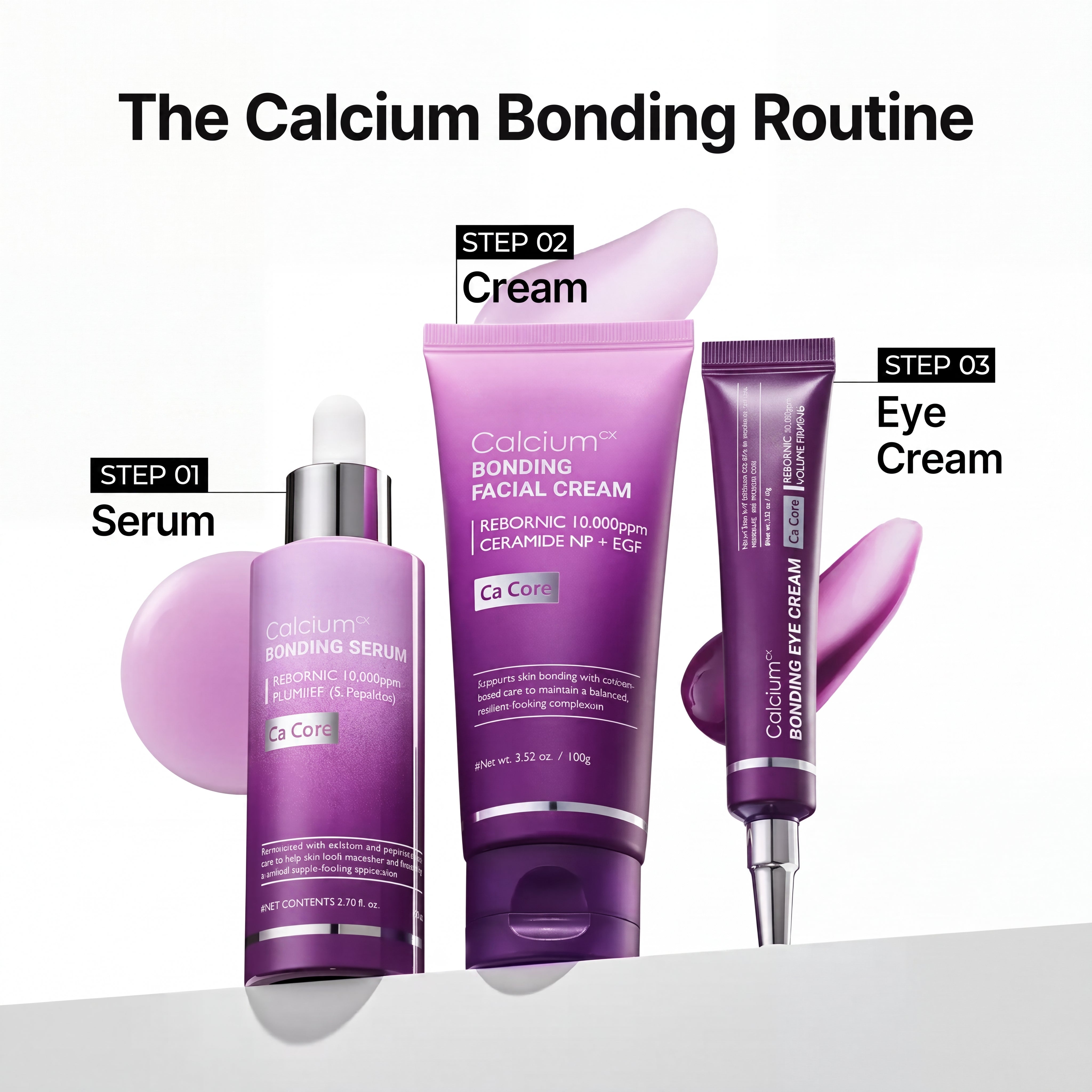 Calcium Bonding Serum & Cream Density Duo for Firmness, Elasticity & Collagen Support