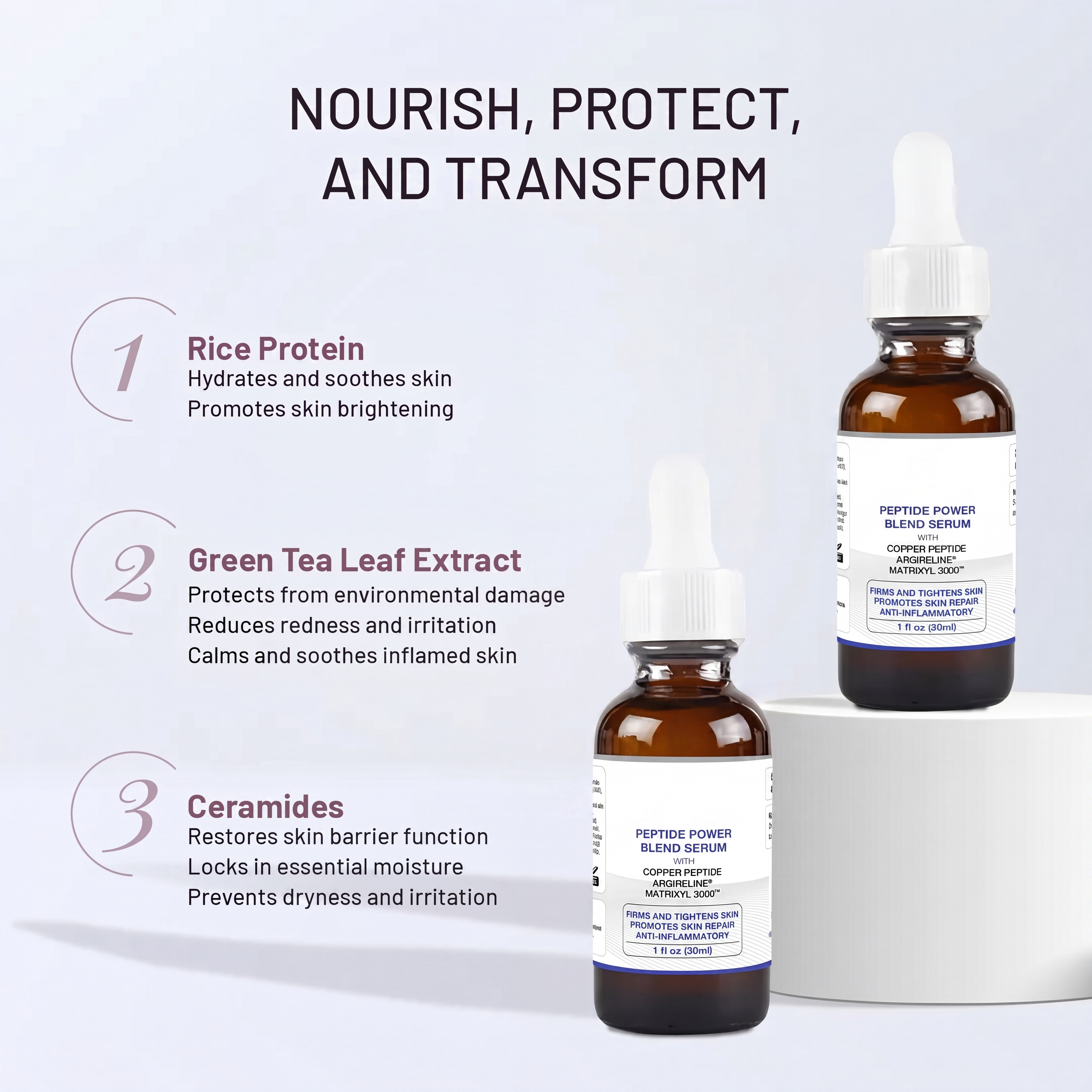 Peptide Power Blend Serum for Fine Lines, Firming & Elasticity