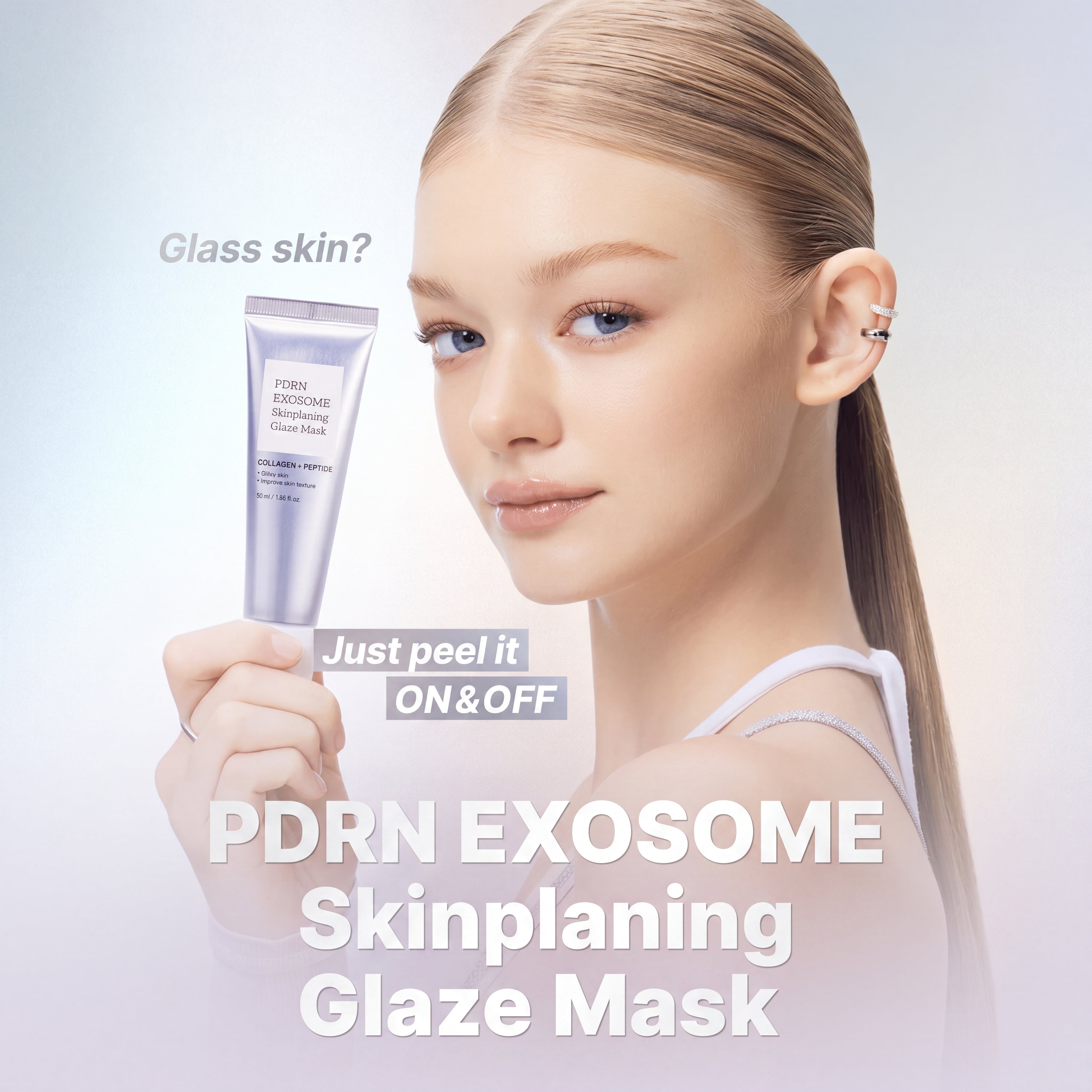 PDRN Exosome Skinplaning Glaze Mask for Hydration, Glass Skin & Glow