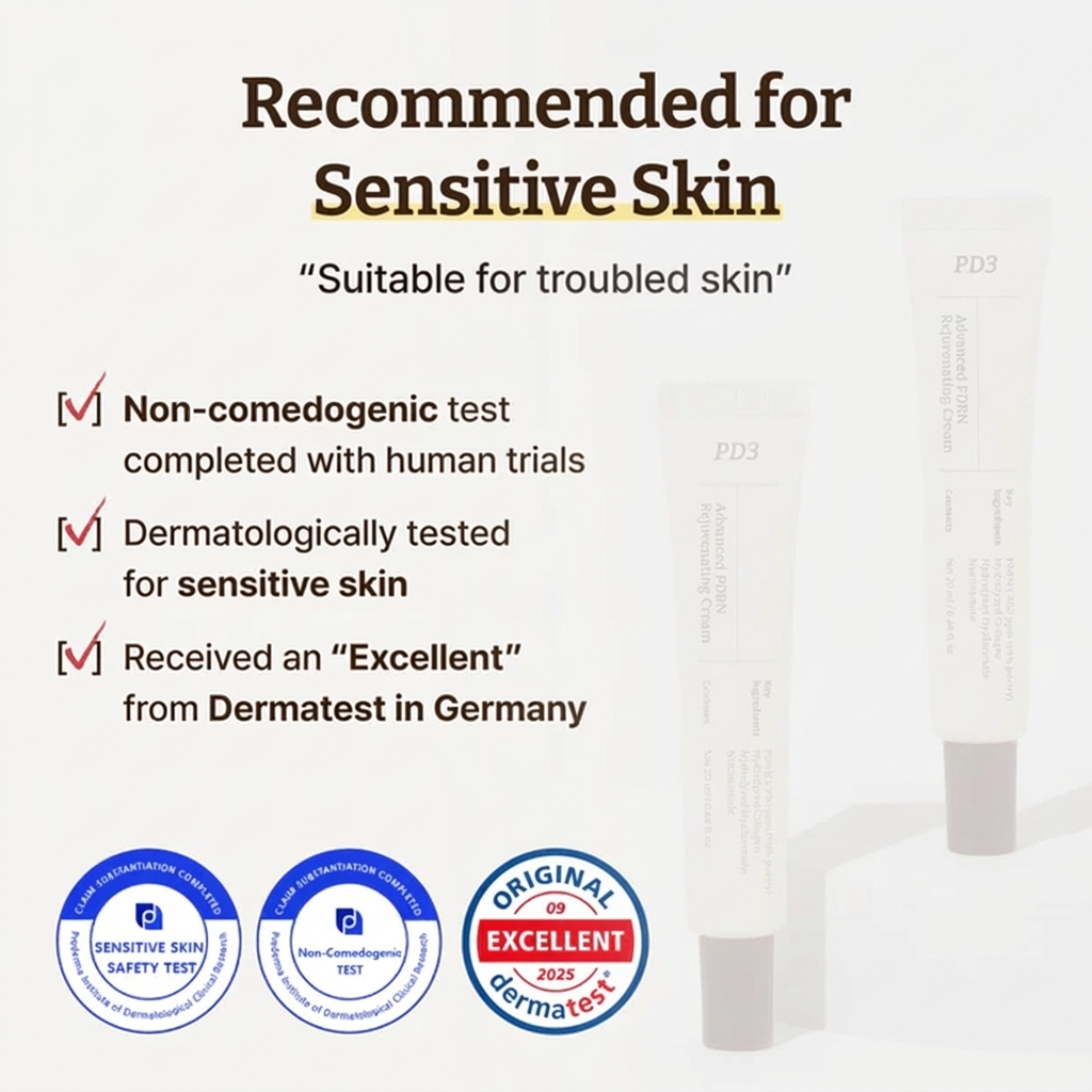 Advanced PDRN Rejuvenating Cream Korean Skincare with Collagen for Elasticity and Wrinkles