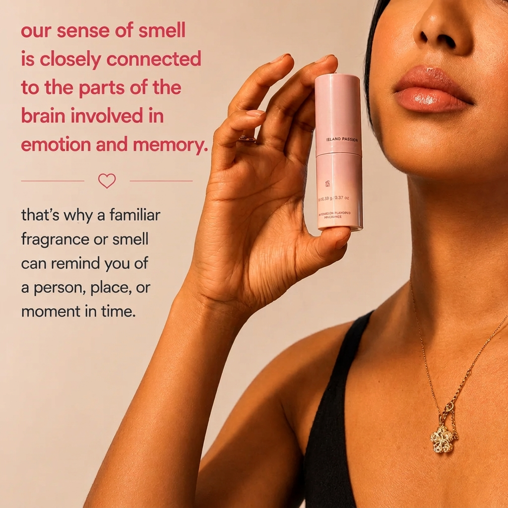 Strawberries and Cream Roll-On Solid Fragrance – Sweet Fruity Vegan Perfume for On-the-Go