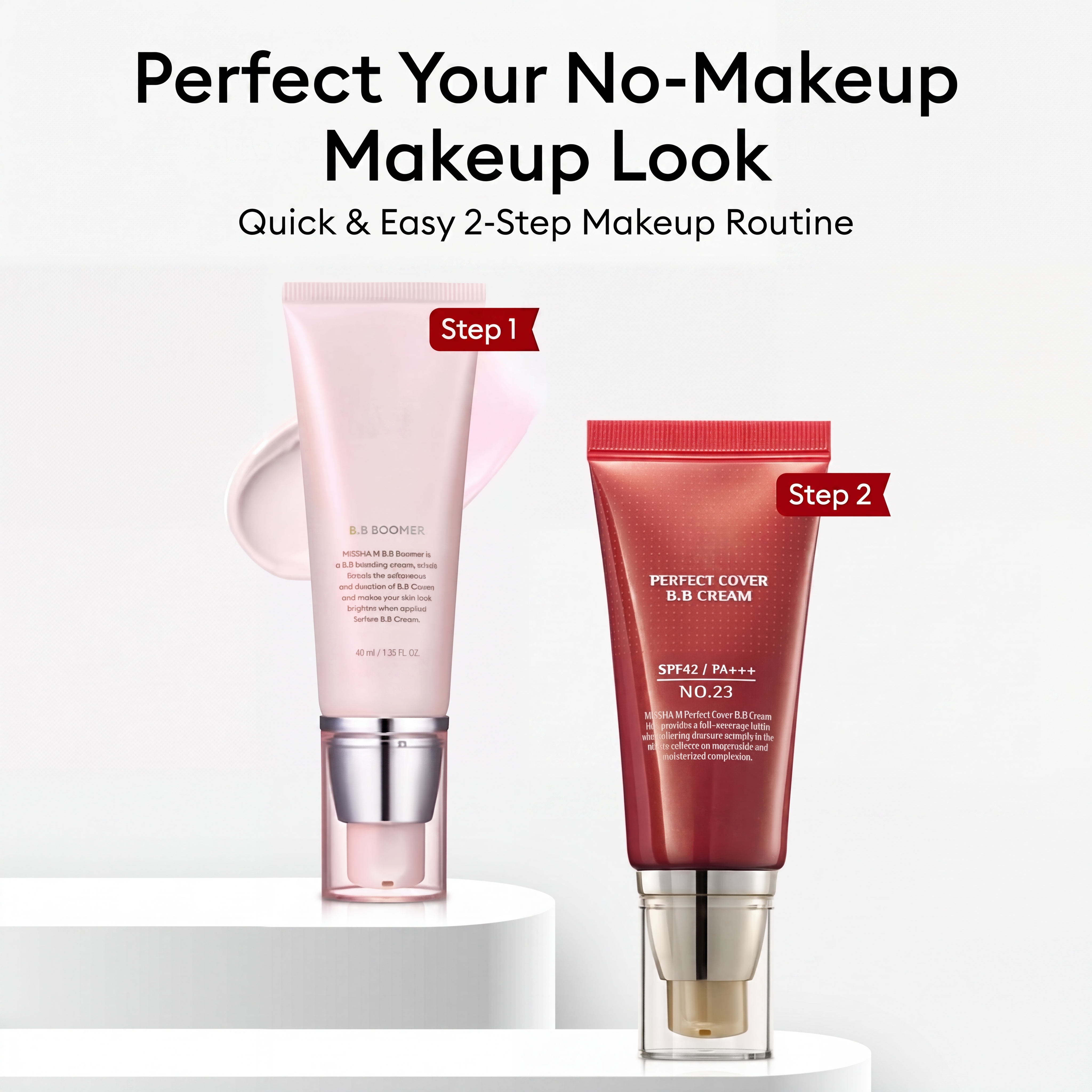 BB Cream + Boom Duo with Hyaluronic Acid for Uneven Skin Tone and Blemishes