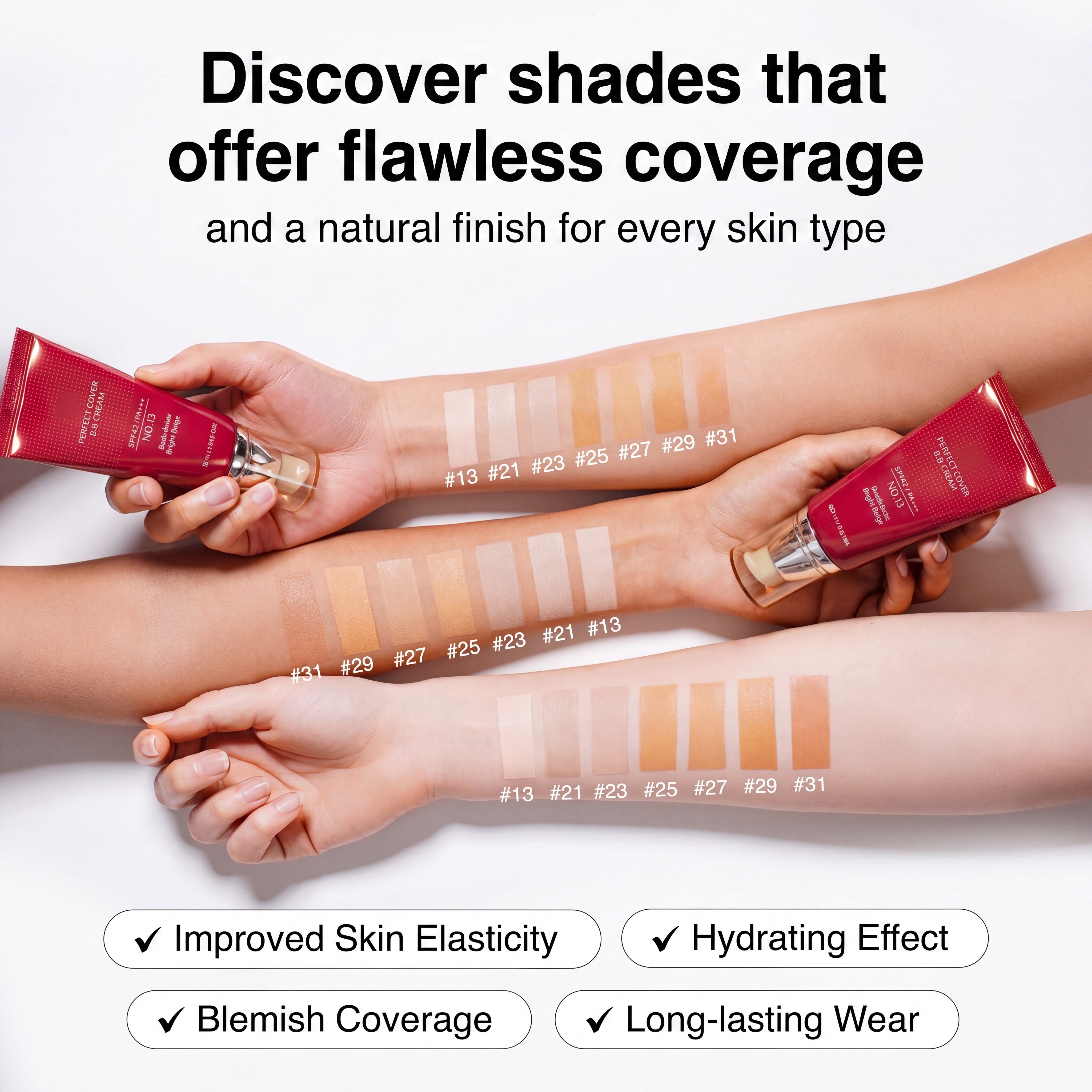 BB Cream + Boom Duo with Hyaluronic Acid for Uneven Skin Tone and Blemishes