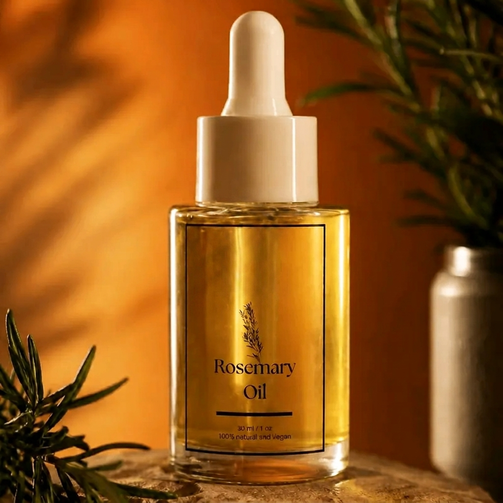 Rosemary Scalp Oil with Coconut Oil and Aloe Vera for a Healthy-Looking Scalp