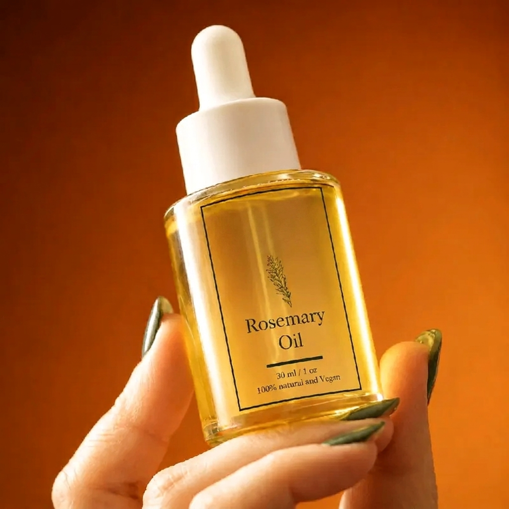 Rosemary Scalp Oil with Coconut Oil and Aloe Vera for a Healthy-Looking Scalp