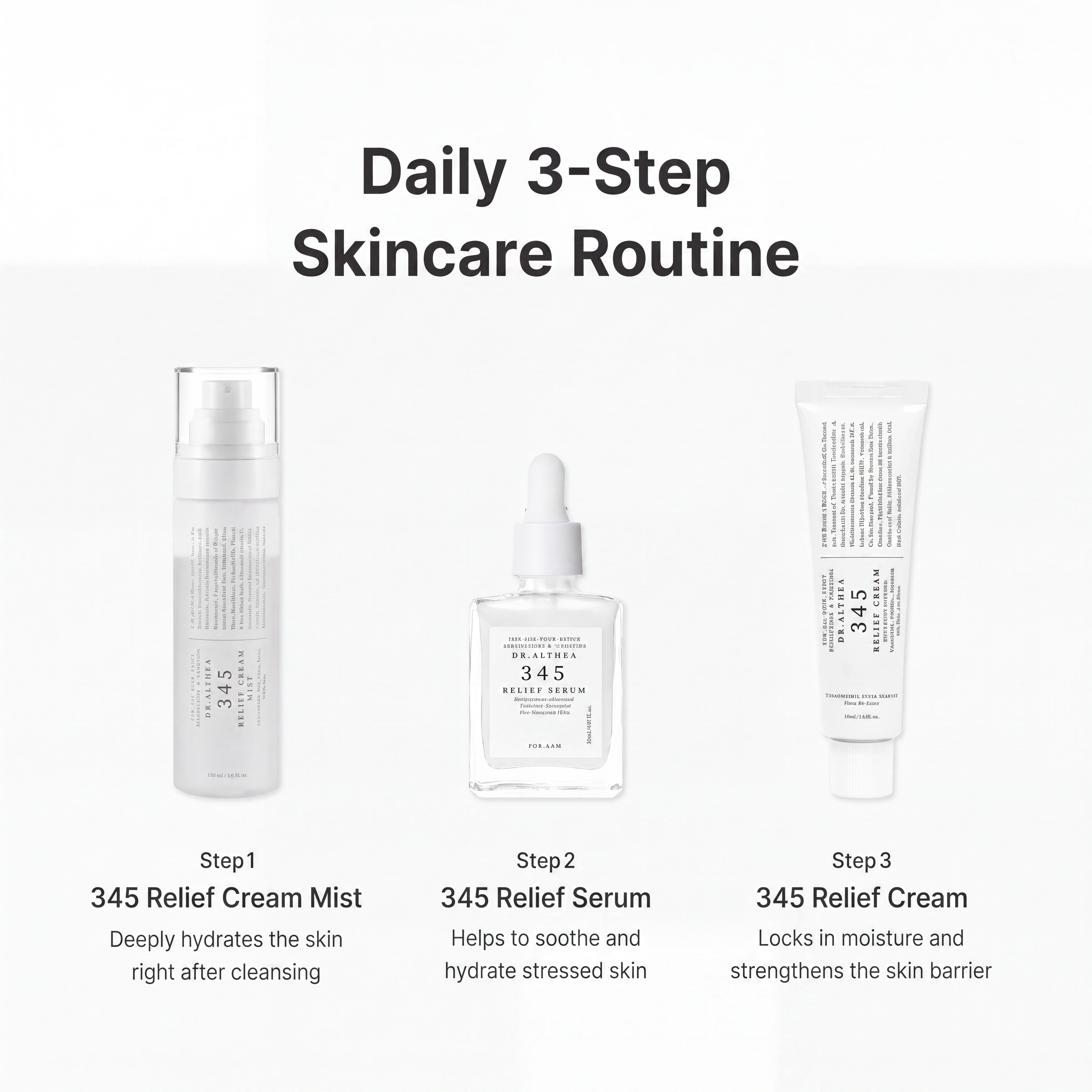 345 Relief Trio with Ceramide and Tea Tree for Acne-Prone Skin