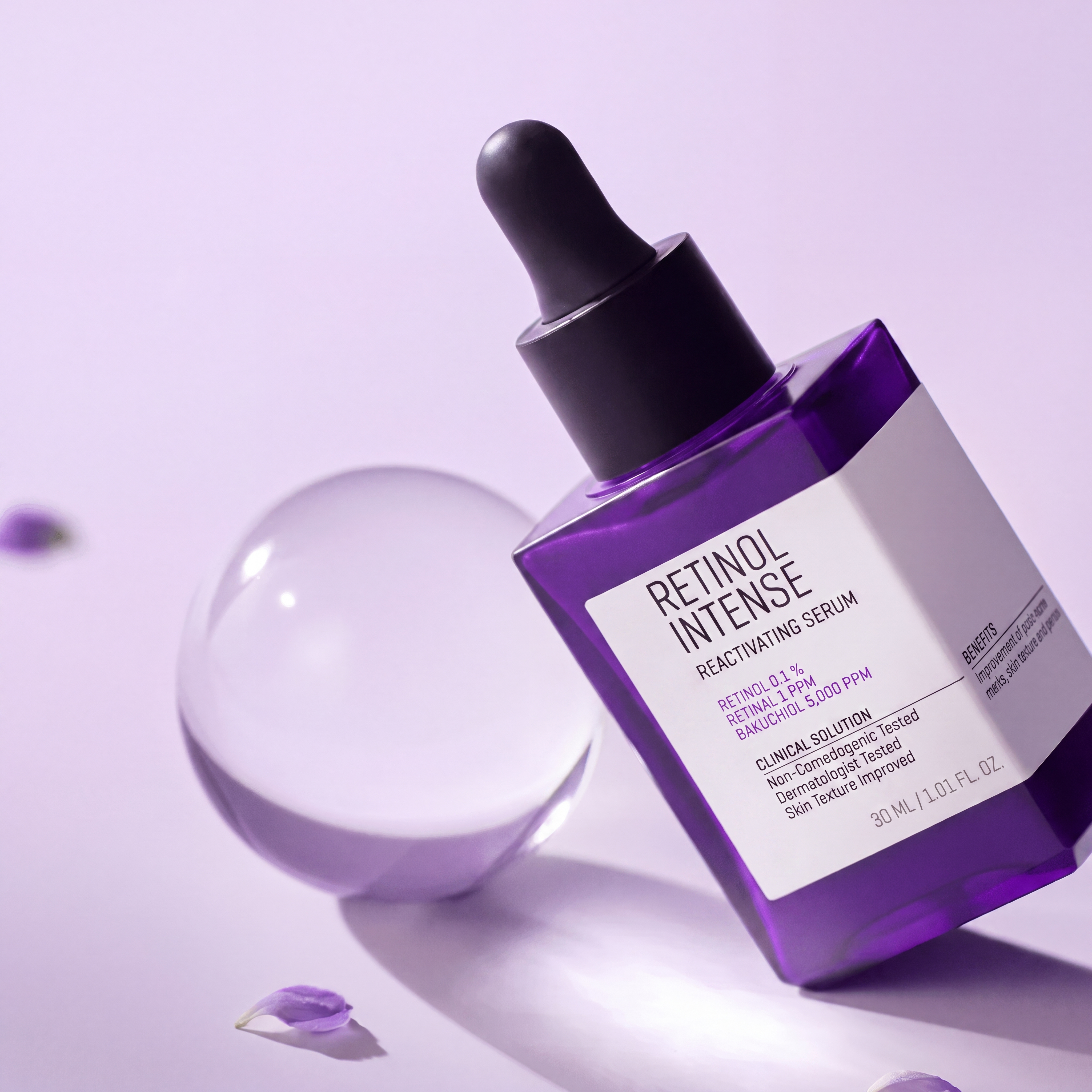 Retinol Intense Reactivating Serum with Bakuchiol for Wrinkles and Elasticity