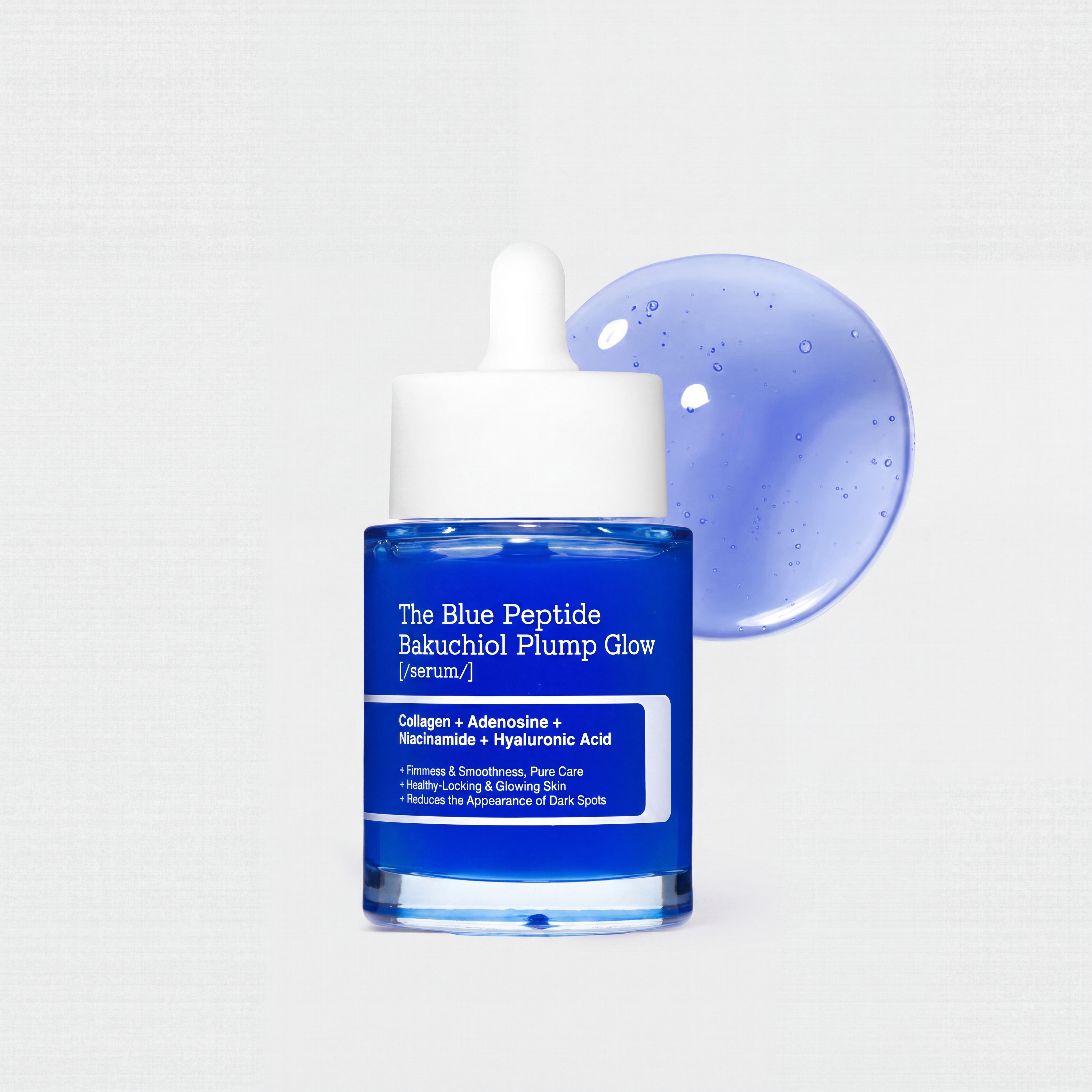The Blue Peptide Bakuchiol Plump Glow Serum for Pores and Dark Spots