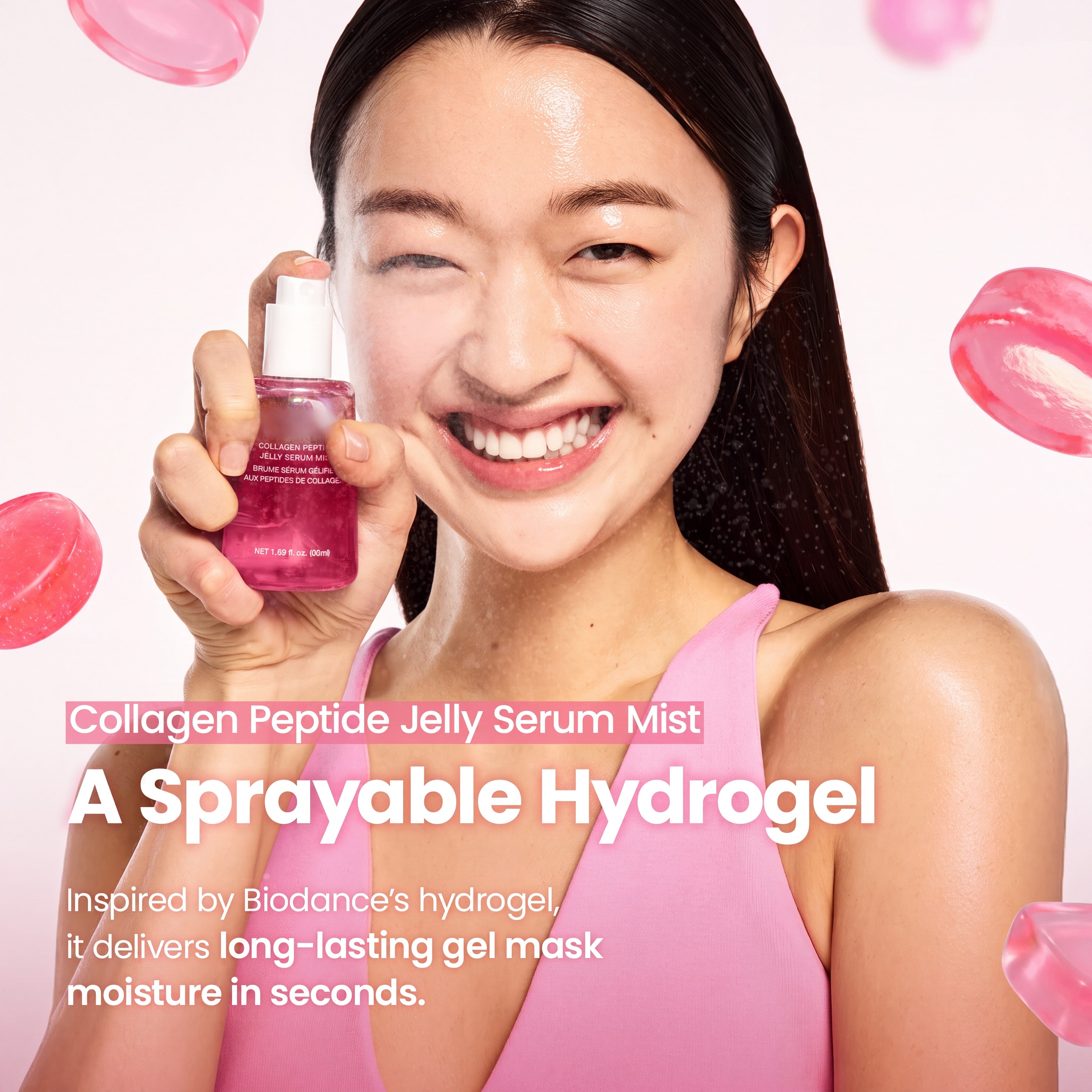 Collagen Peptide Jelly Mist with PDRN for Firming and Hydration