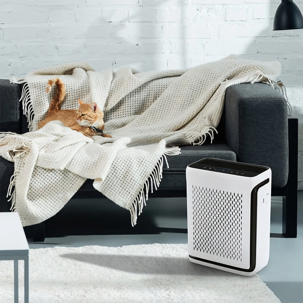 Smart Air Purifier for Home & Pets, WiFi, H13 HEPA, Auto Mode, 23dB Quiet