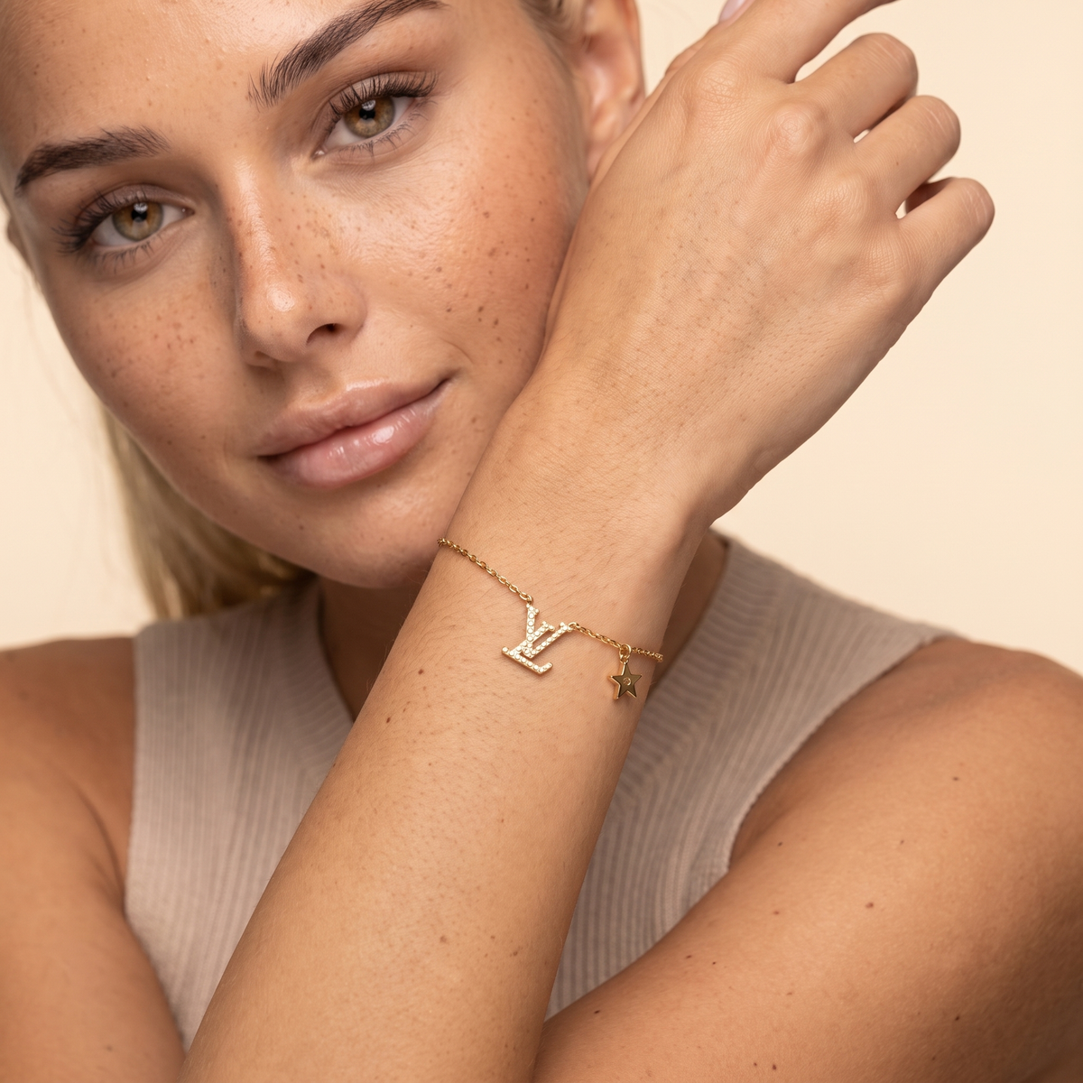 Dainty Gold Charm Bracelet