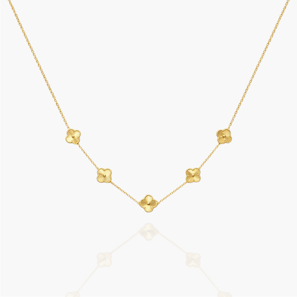 Gold Four Leaf Clover Necklace