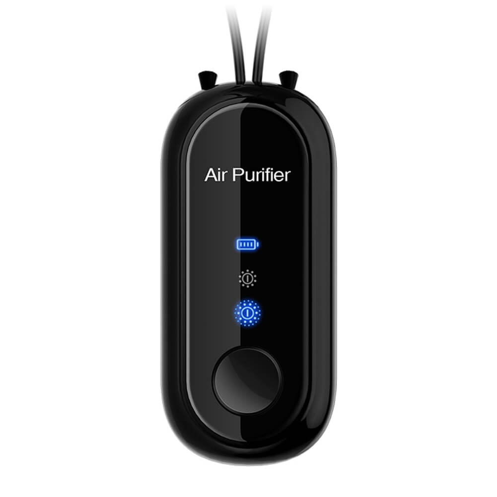 Wearable Air Purifier Necklace, Negative Ion, USB Rechargeable, 5dB Quiet