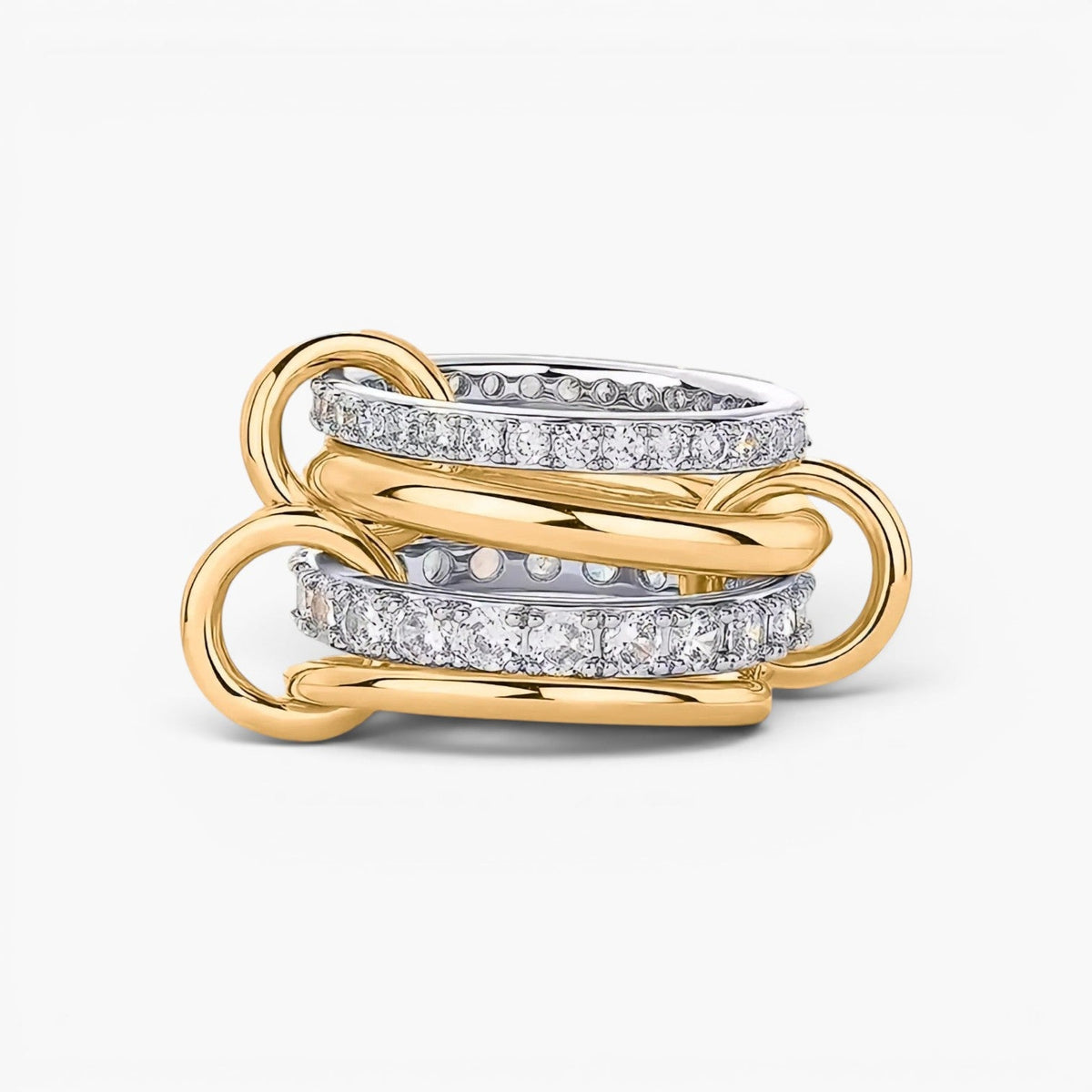 Valora Mixed Metal Stackable Statement Ring