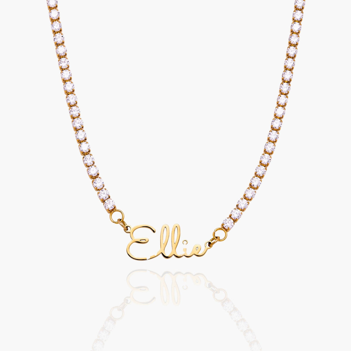Custom Name Tennis Chain Necklace