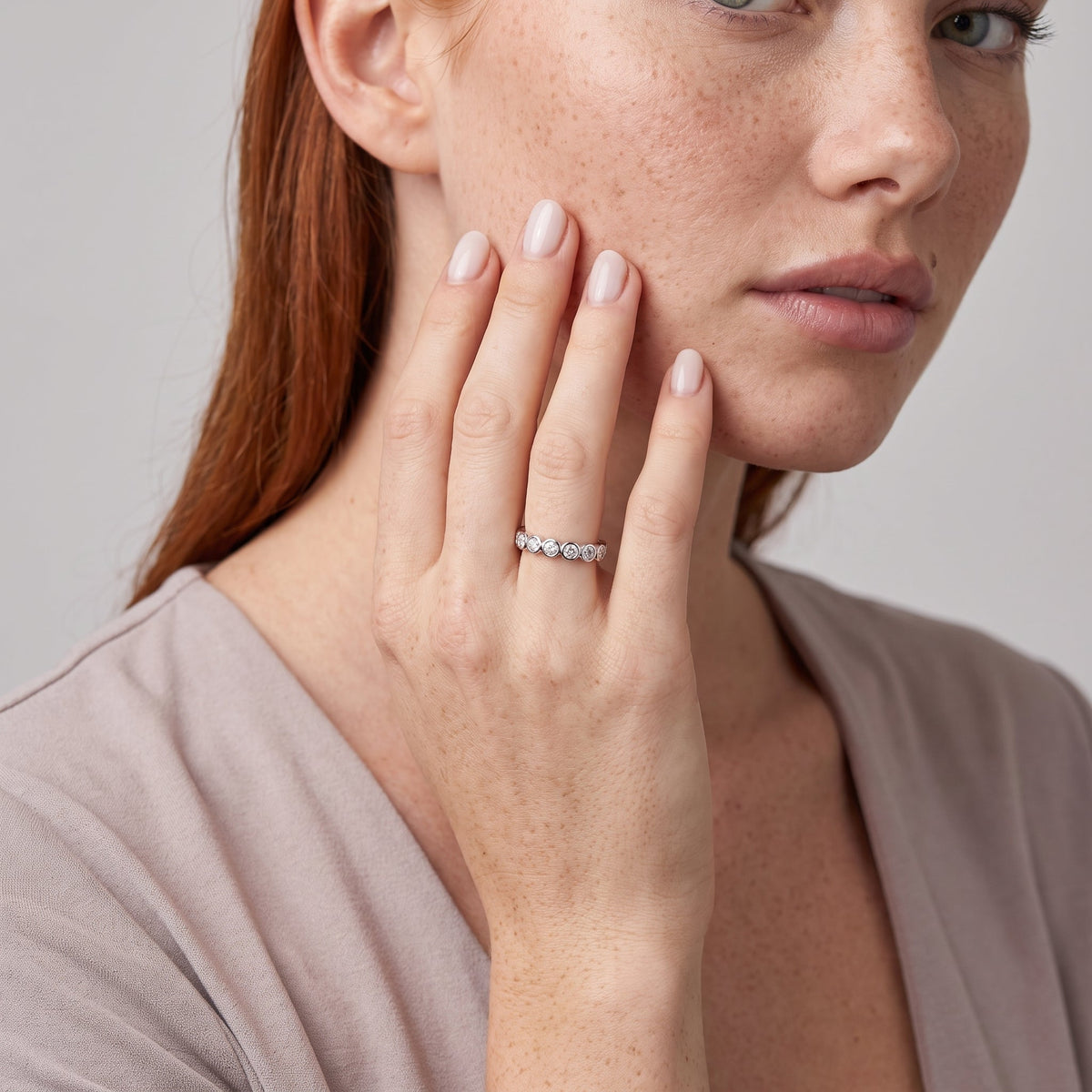 Cubic Zirconia Stackable Ring