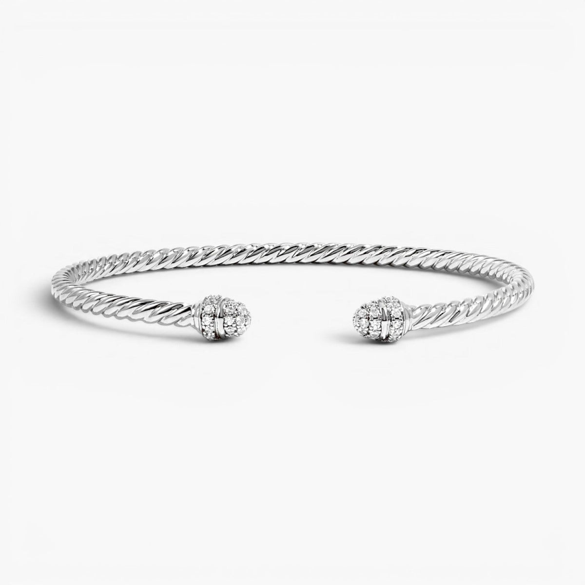 Bracelet manchette jonc torsadé doré ajustable