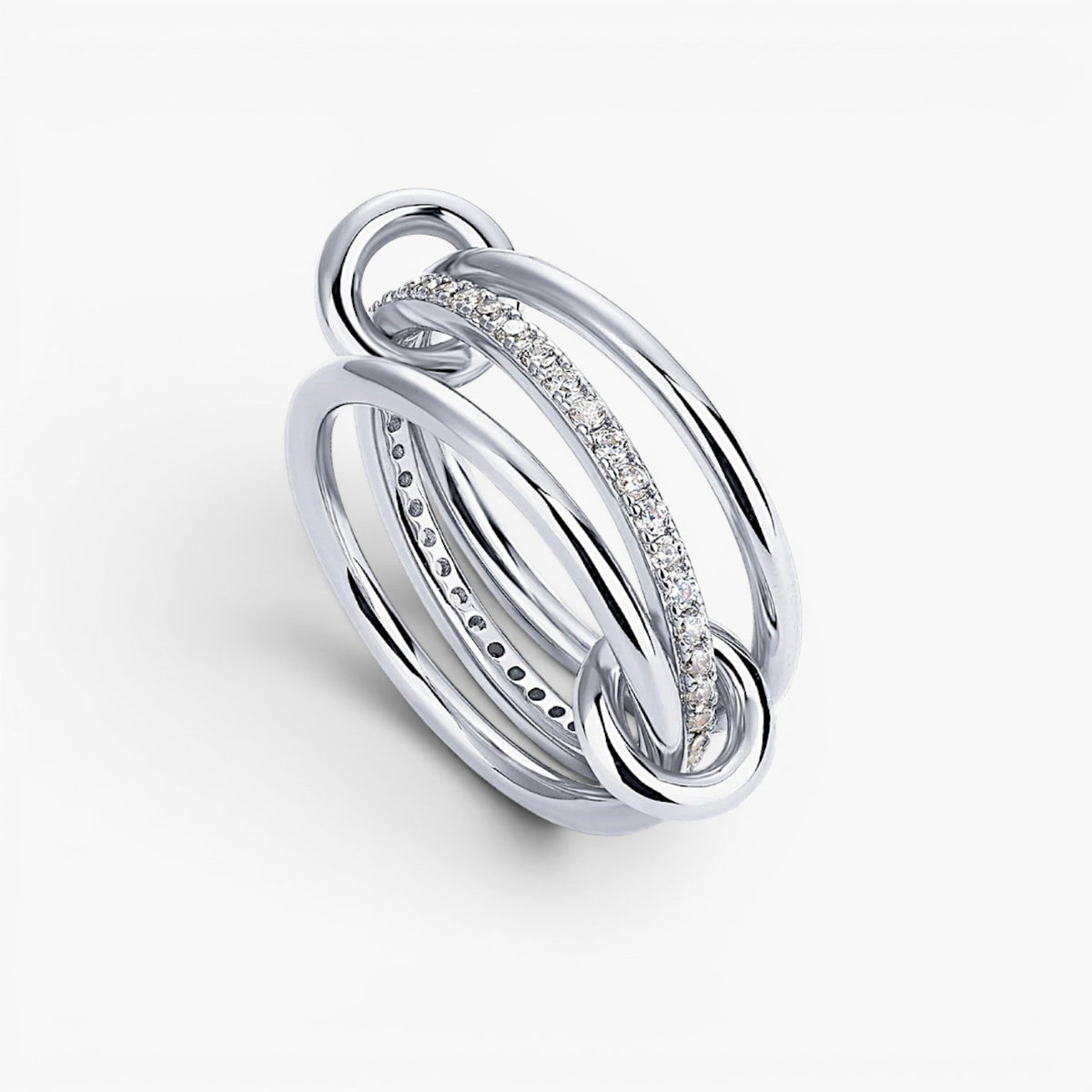 Bague empilable entrelacée Serelle