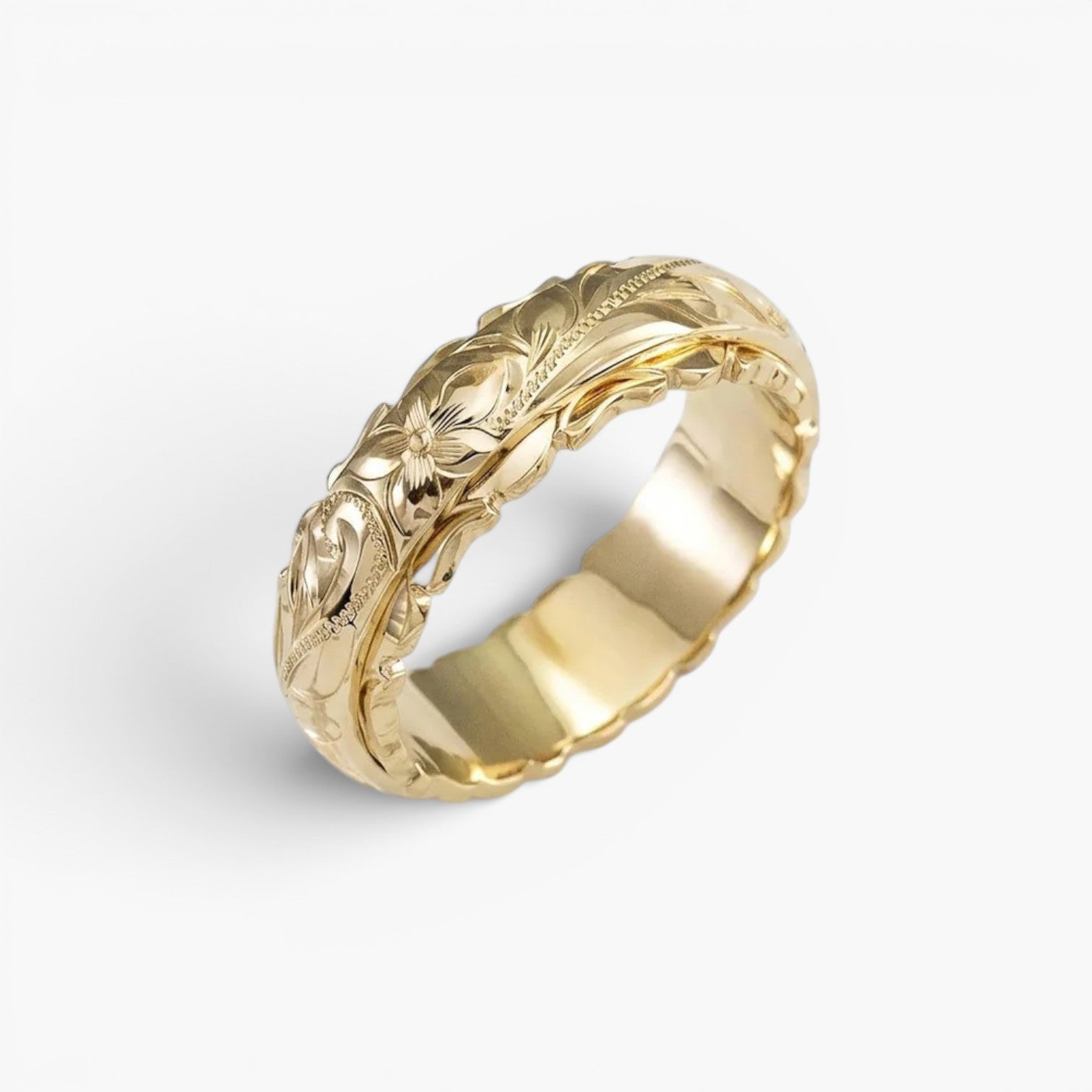 Vintage Hawaiian Flower Band Ring