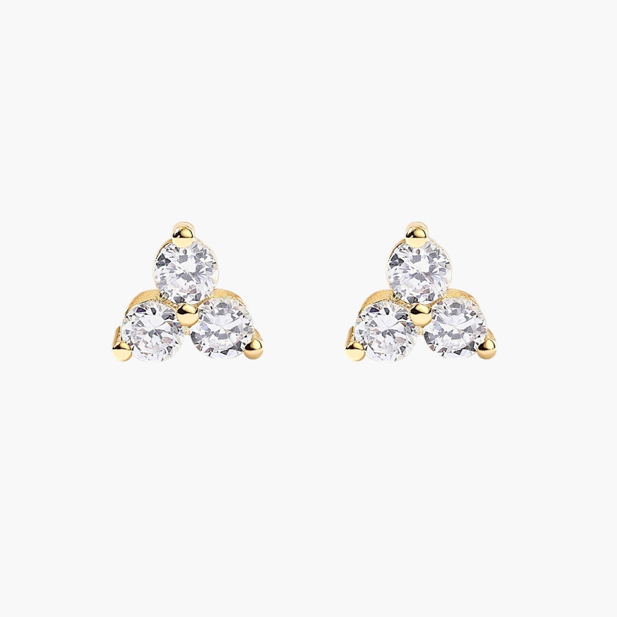 Boucles d’oreilles puces Celia Lotus à dos plat