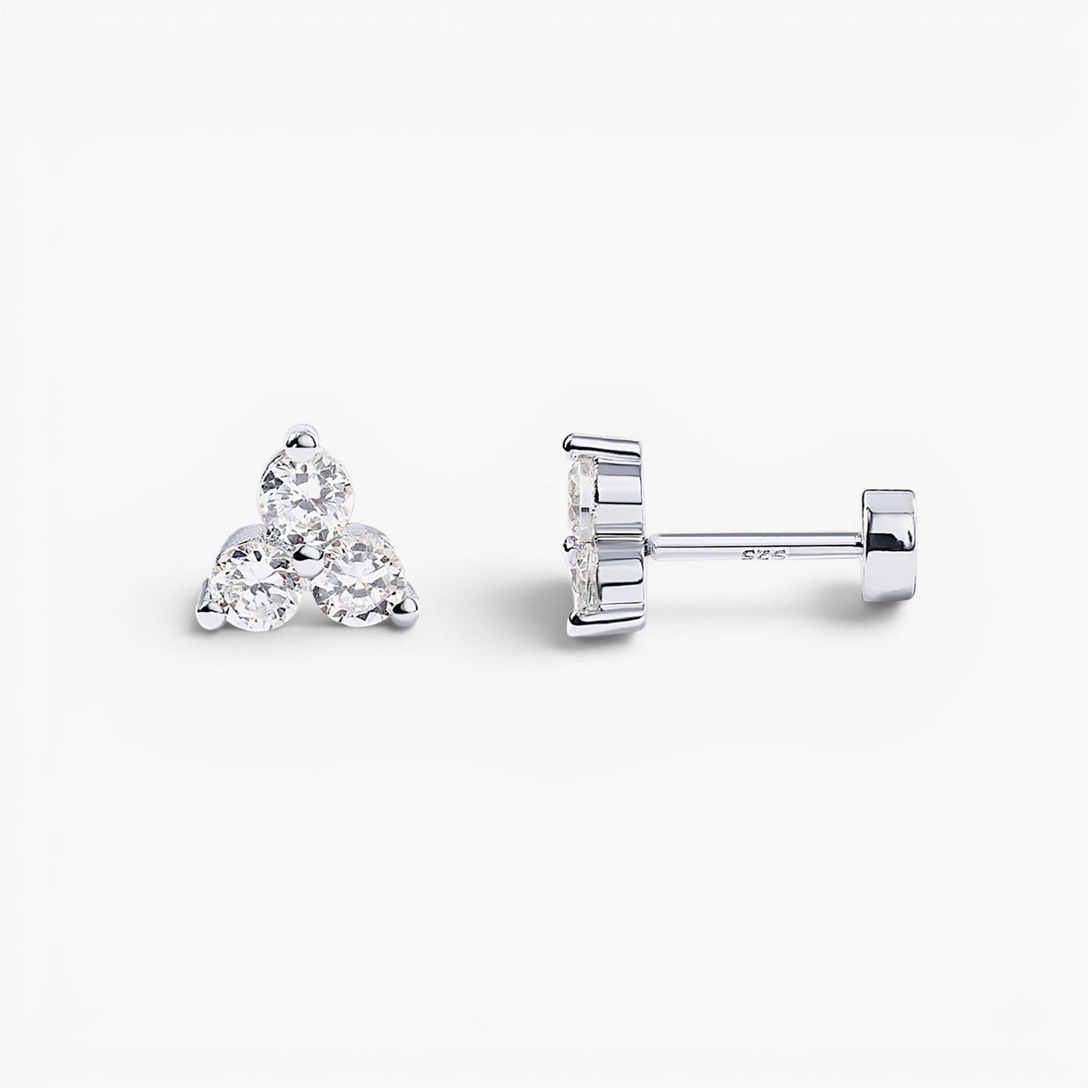 Celia Lotus Flat Back Stud Earrings