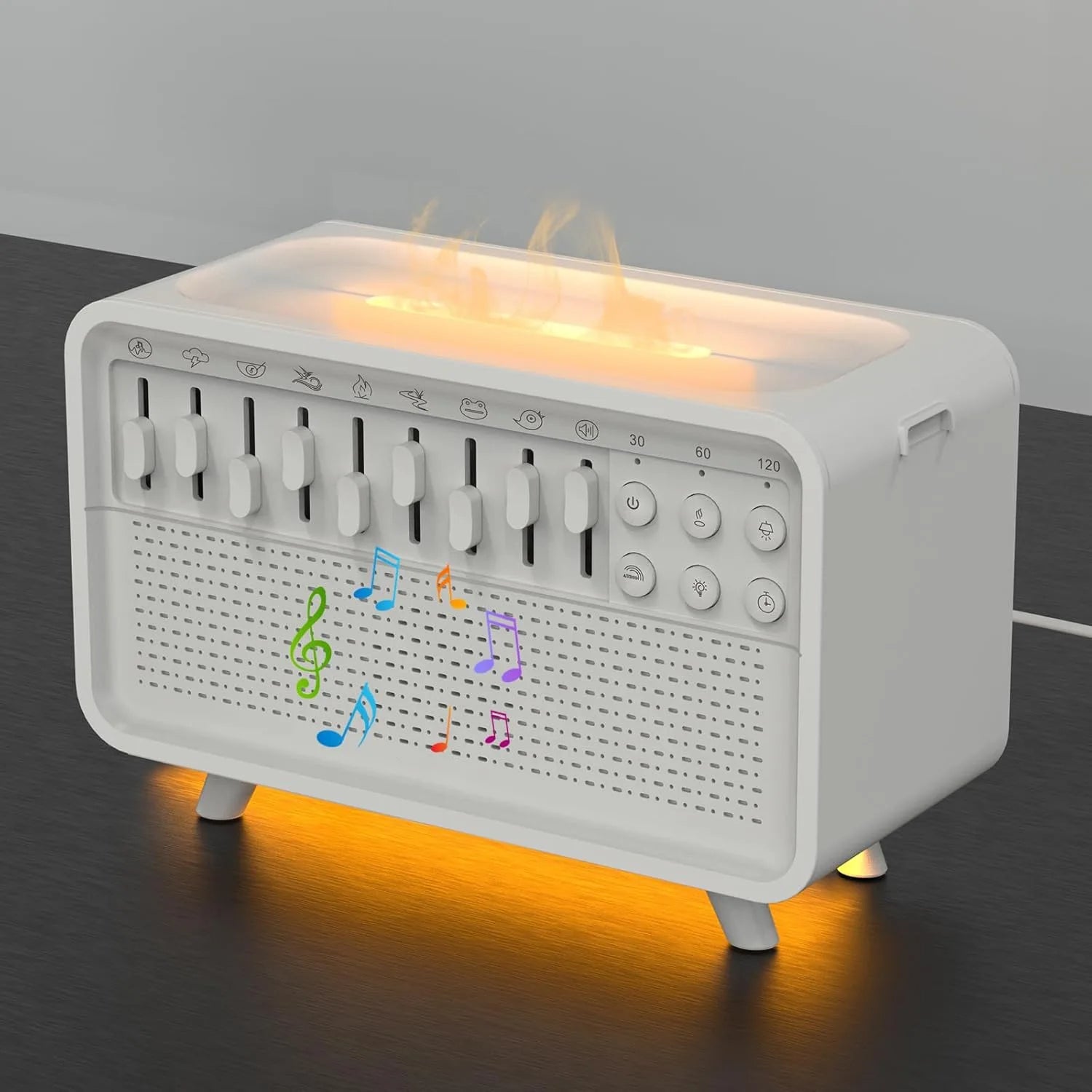 White Noise Machine, Humidifier, Diffuser & Bluetooth Speaker, Night Light
