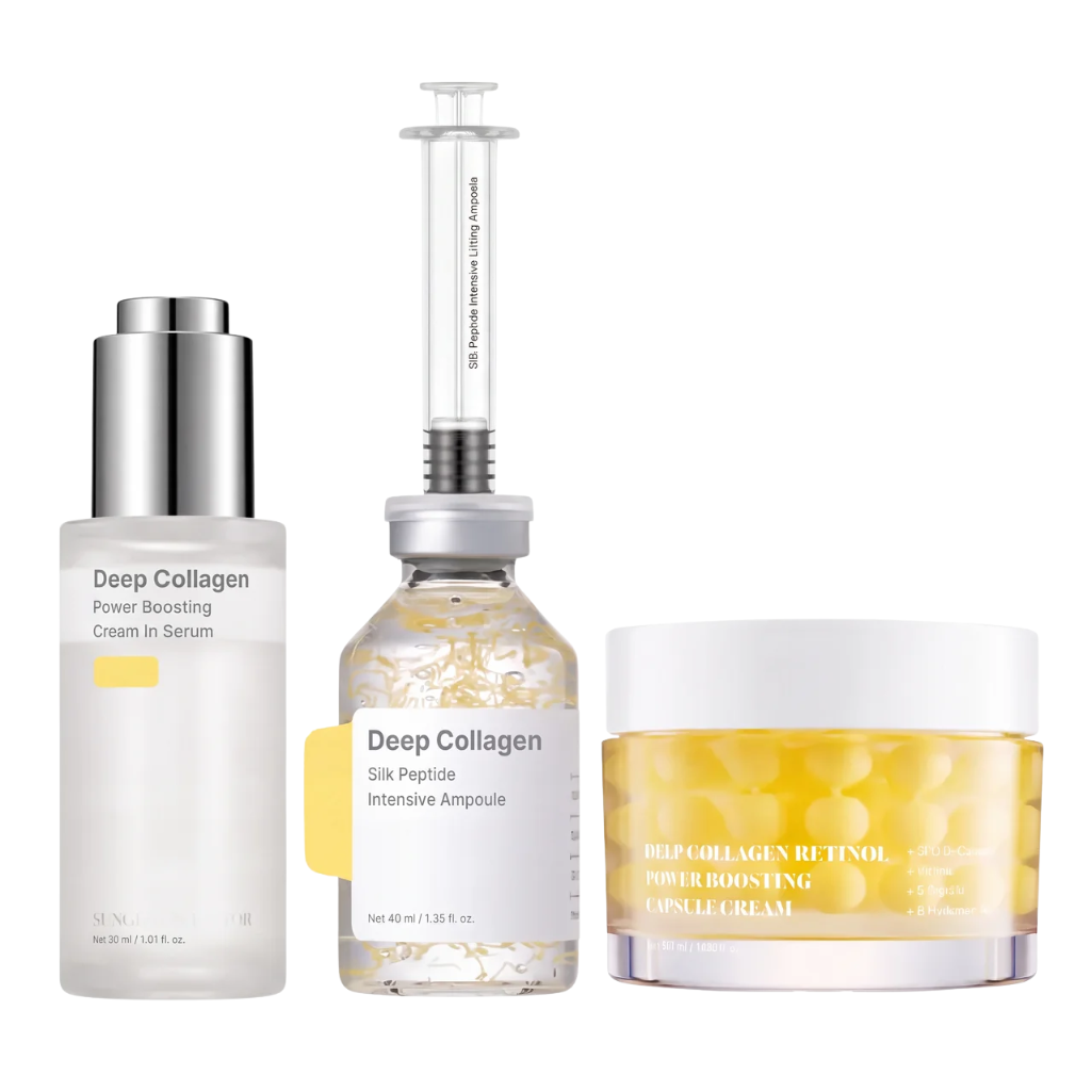 Complete Firming Care Trio with Collagen and Retinol for Wrinkles and Elasticity