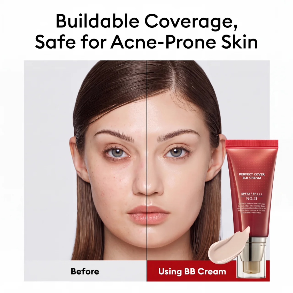 BB Cream + Boom Duo with Hyaluronic Acid for Uneven Skin Tone and Blemishes