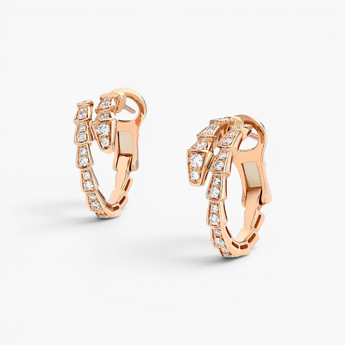 Snake Chain Zircon Earrings