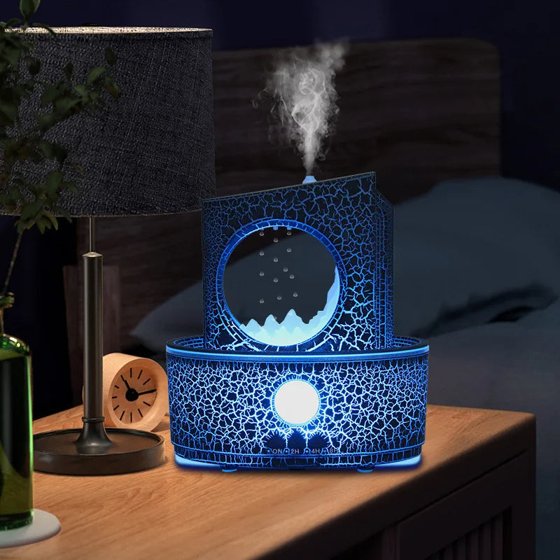 Rain Cloud Essential Oil Diffuser & Humidifier, 180ml, Remote, LED, Timer