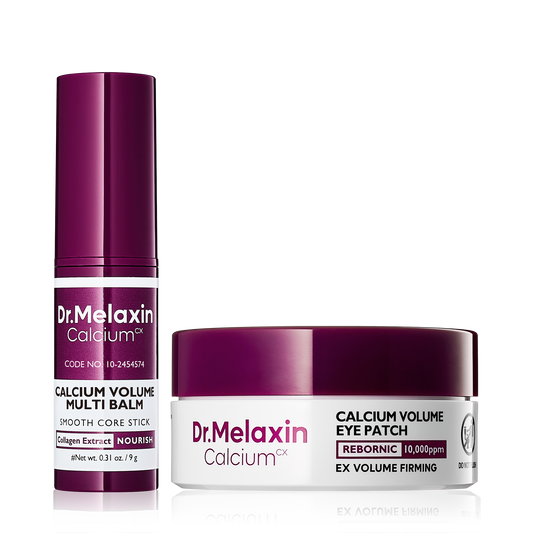Dr Melaxin Calcium Volume Multi Balm + Eye Patch for Under Eye, Dark Circles & Fine Lines