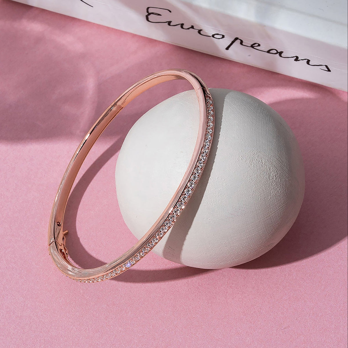 Sleek Stone Bangle Bracelet