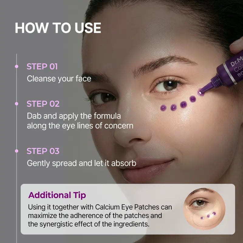 Calcium Bonding Eye Cream with Collagen & Elastin for Firming & Hydration