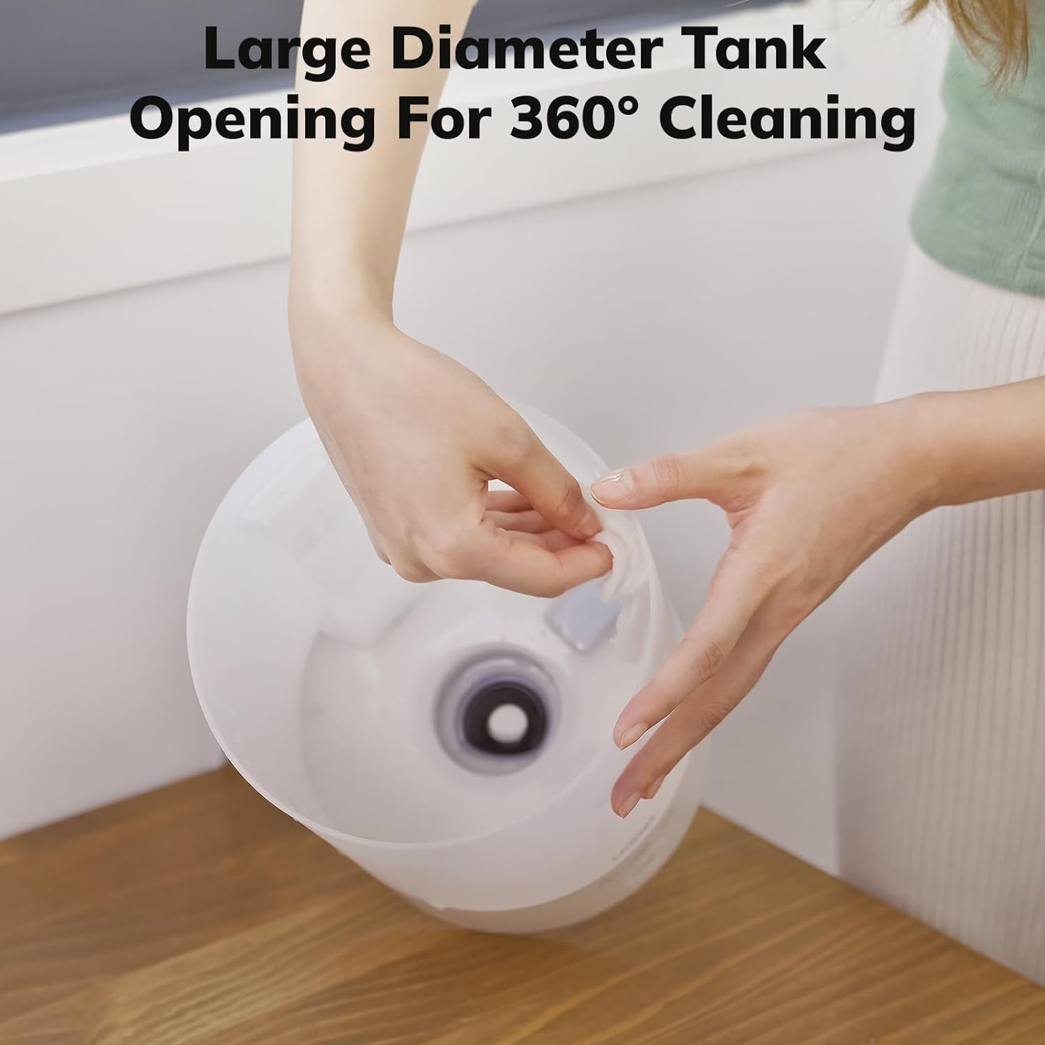 Ultrasonic Cool Mist Humidifier & Diffuser, 2.5L, 7 LED Colors, 24dB