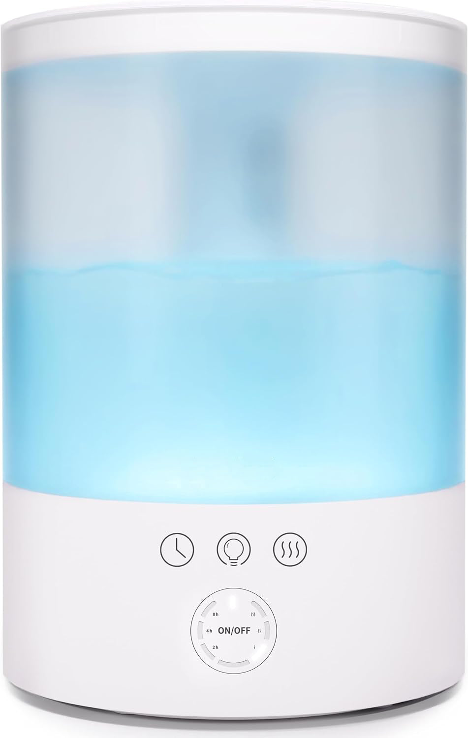 Ultrasonic Cool Mist Humidifier & Diffuser, 2.5L, 7 LED Colors, 24dB