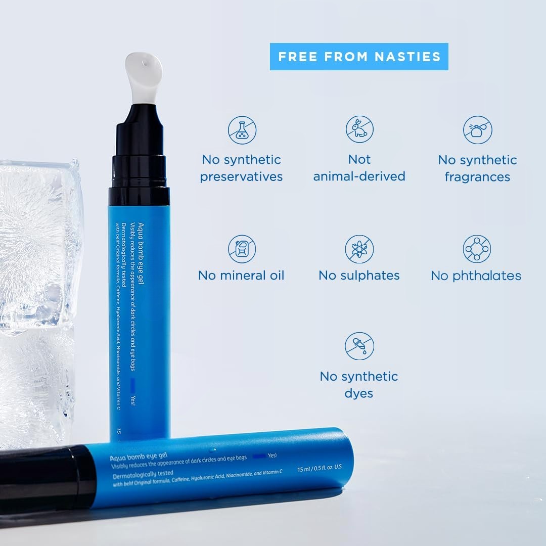 Aqua Bomb Cooling Eye Gel for Puffiness, Dark Circles & Hydration