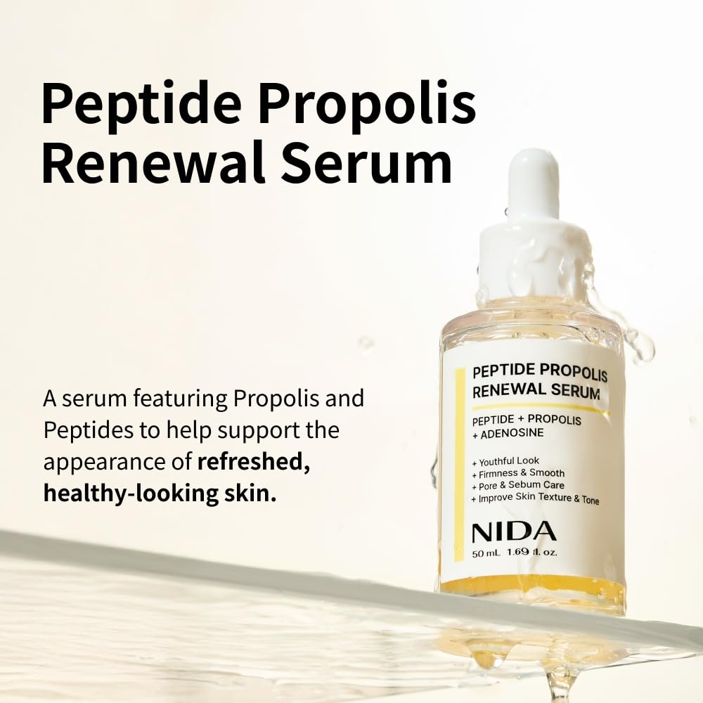 NIDA Peptide Propolis Renewal Serum for Fine Lines, Firming & Pores