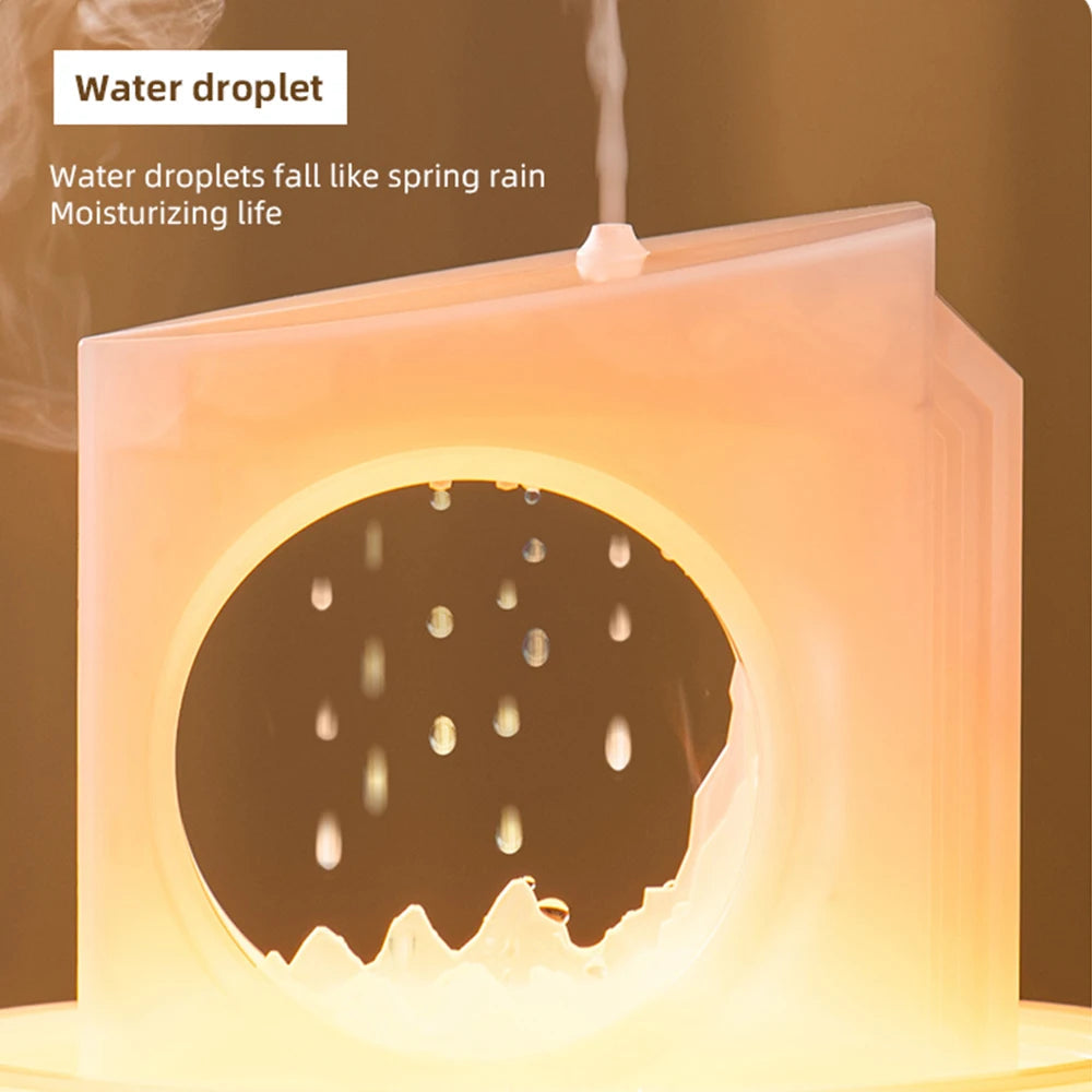Rain Cloud Essential Oil Diffuser & Humidifier, 180ml, Remote, LED, Timer