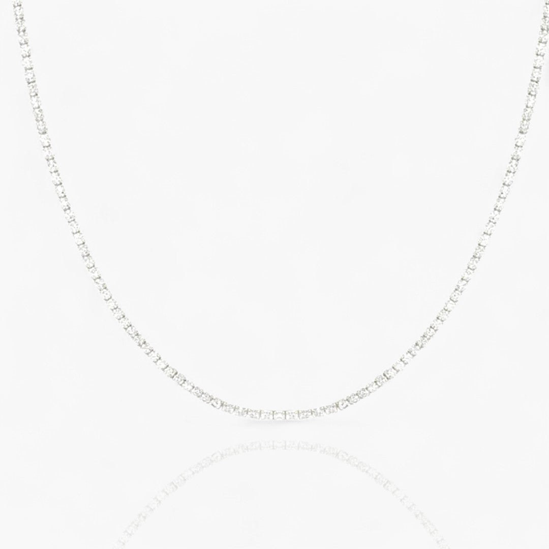 Refined Adjustable Tennis Necklace