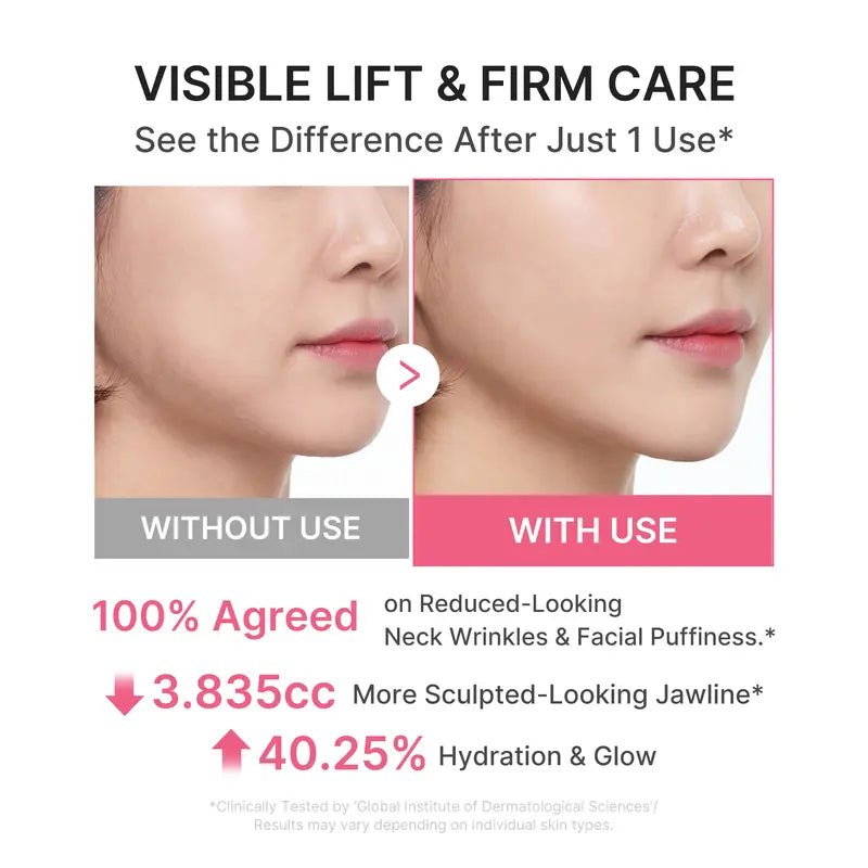PDRN Collagen Gua Sha Neck Wrinkle Cream for Wrinkles, Firming & Fine Lines