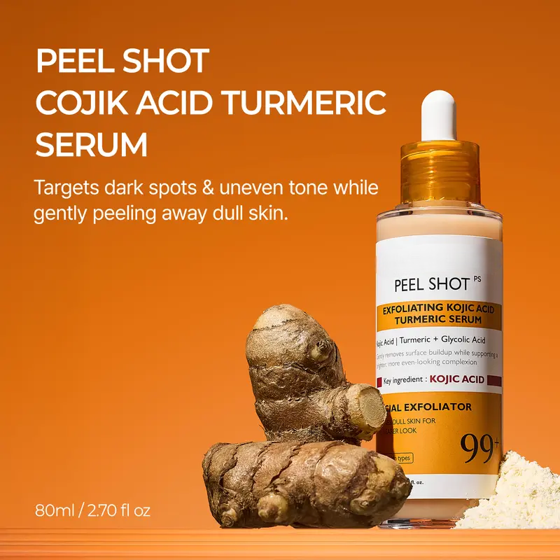 Peel Shot Kojic Acid Turmeric Duo with Niacinamide & Vitamin C for Brightening Care
