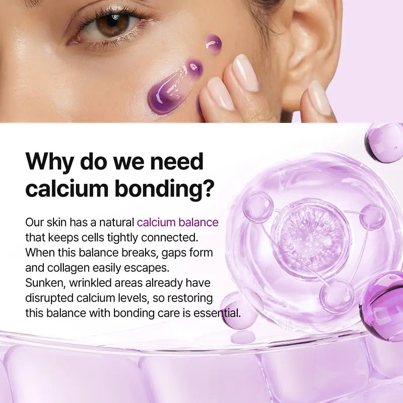 Calcium Bonding Eye Cream with Collagen & Elastin for Firming & Hydration