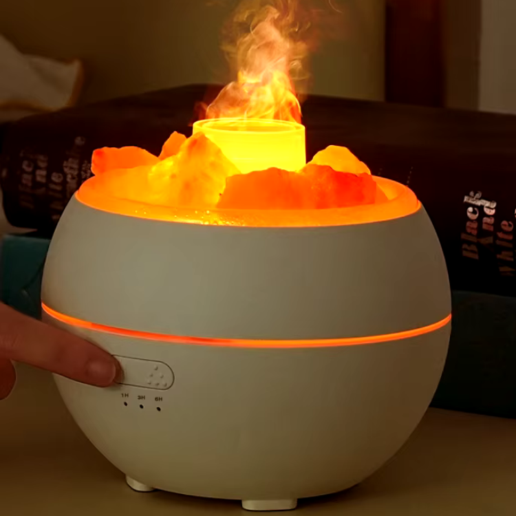 3-in-1 Essential Oil Diffuser, Salt Lamp & Humidifier, 360ml, USB, Quiet