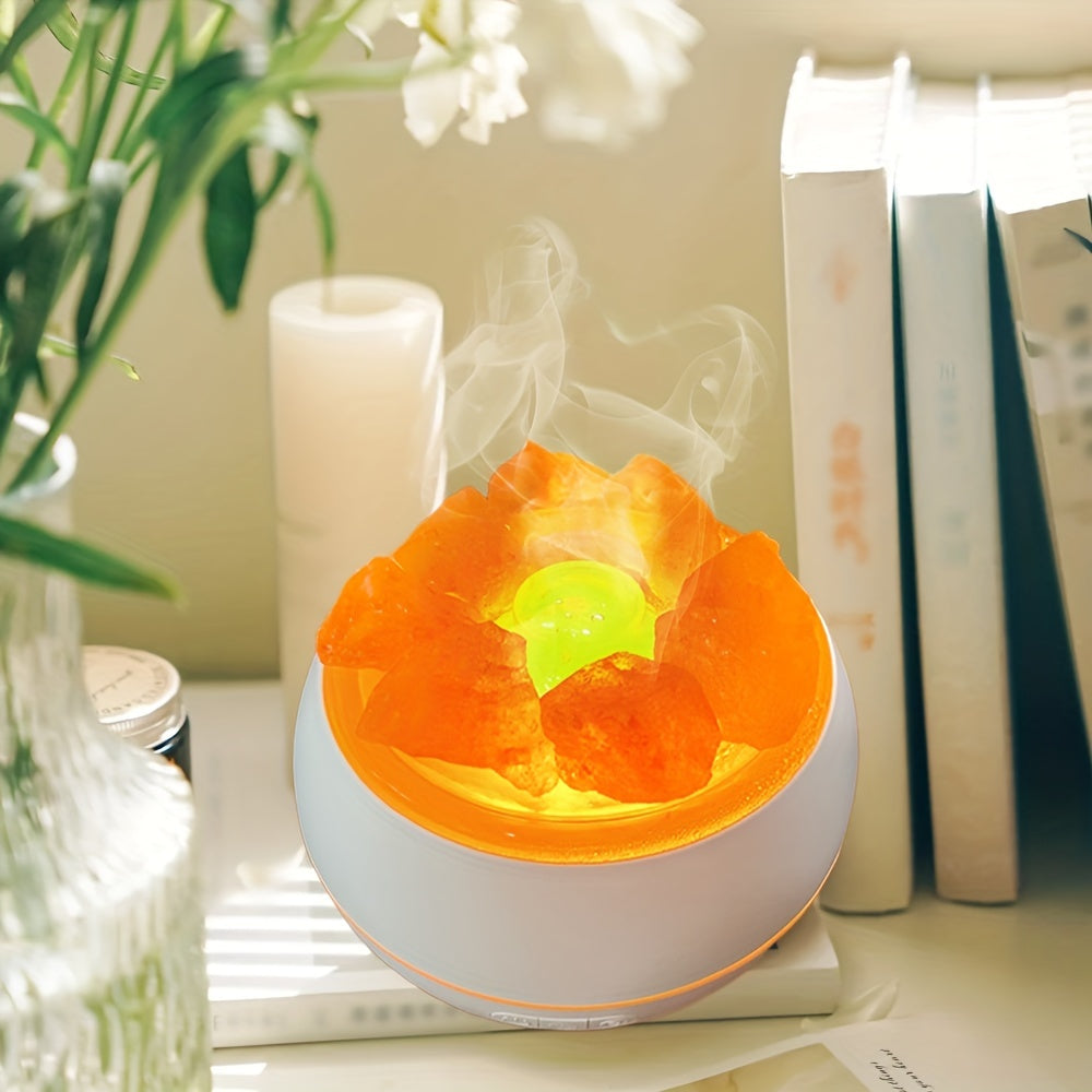 3-in-1 Essential Oil Diffuser, Salt Lamp & Humidifier, 360ml, USB, Quiet