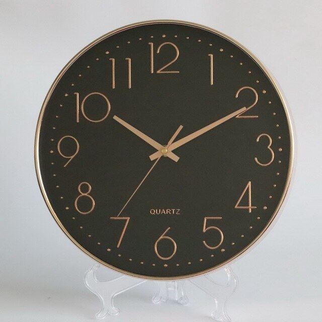 BlushTime | Modern Rose Gold Wall Clock Decor 1
